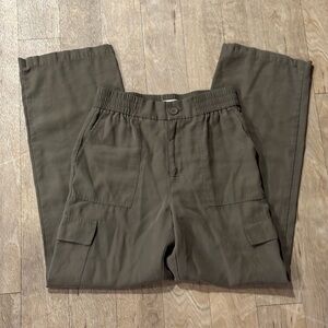 Melloday Green Cargo Pants Lightweight Straight Leg Size Small